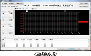 直线度数据 参考画像