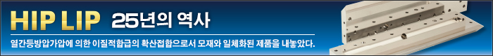 HIP LIP 25년의 역사 열간등방압가압에 의한 이질적합급의 확산접합으로서 모재와 일체화된 제품을 내놓았다.