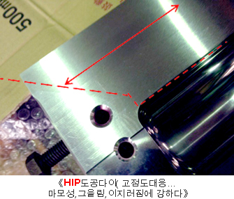 HIP 도공다이（고점도대응…마모성,그을림,이지러짐에 강하다